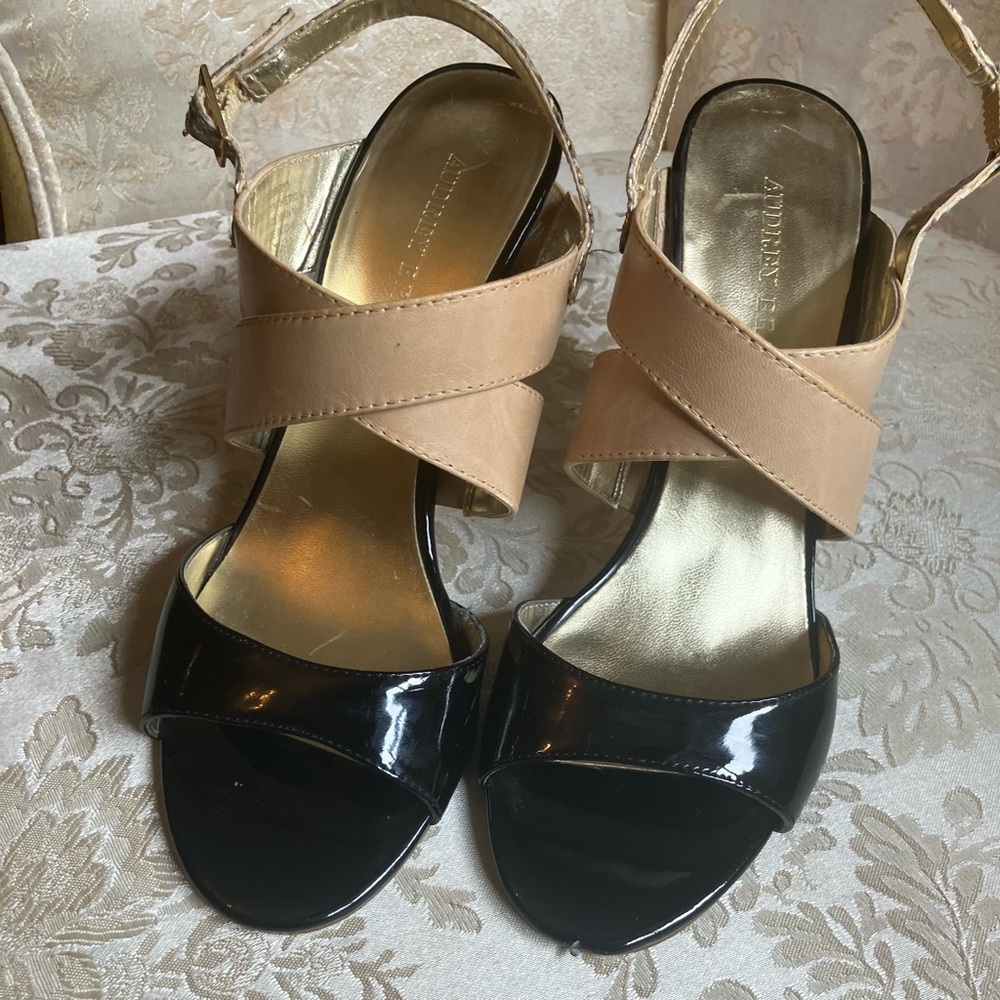 Audrey Brooke, Open Toe Strap Sandel